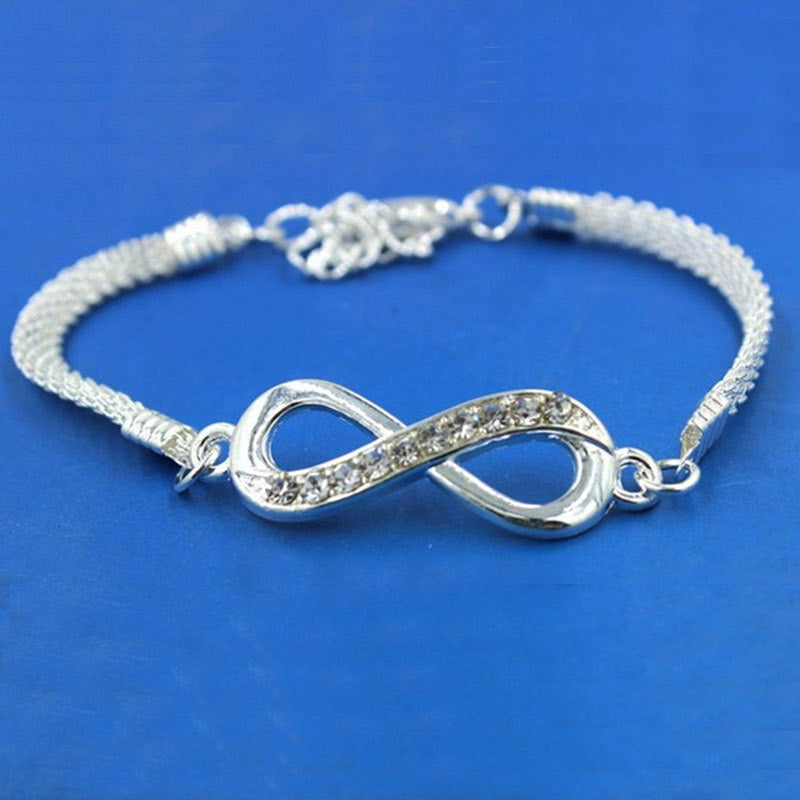 Rhinestone Infinity Bracelet | Jewelry infinity Pendant/Charm | Couple Bracelets